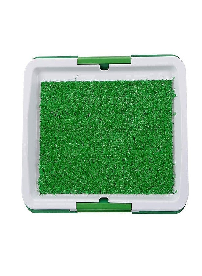 Nirgun Empex Dog Pet Potty pad with 3 Layer Tray Puppy Training Pads Toilet Dog Patio Potty Tray Puppy Pee Pad Holder Grass Mat Toilet Trainer for Home Balcony Indoor Outdoor Tray Pee Pad - Image 5
